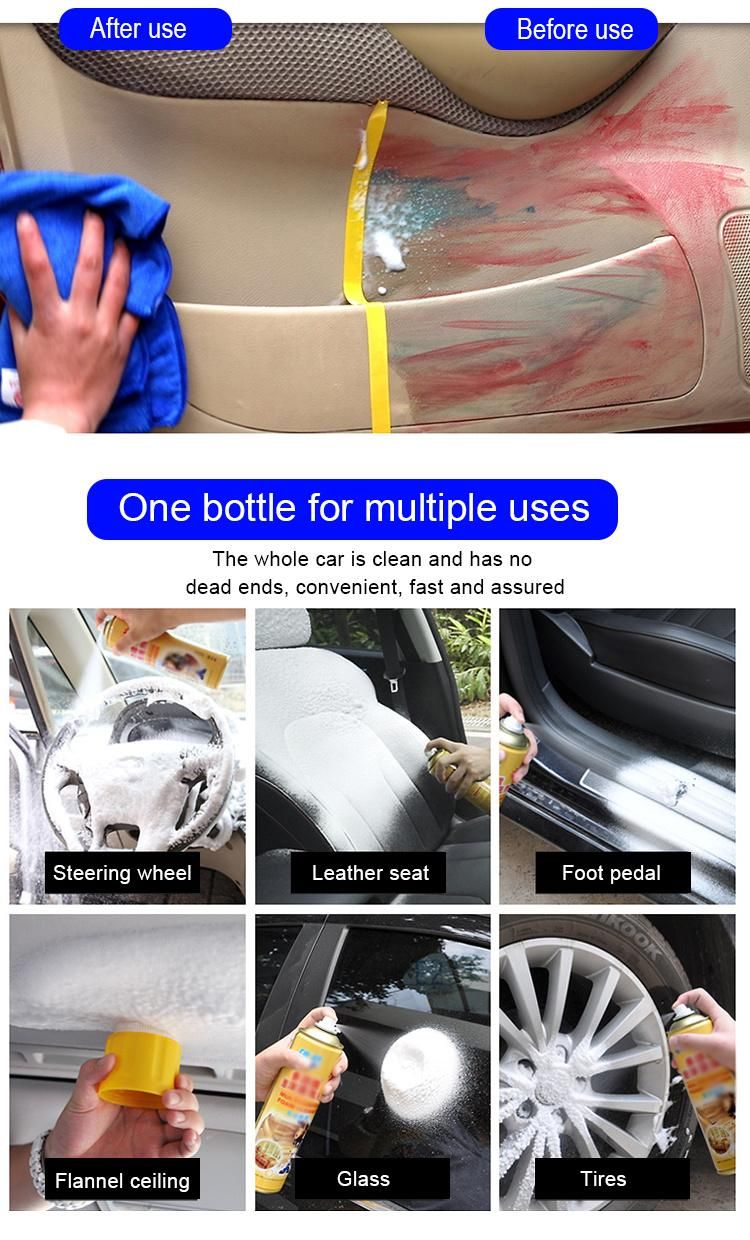 Multipurpose Car Cleaning Foamcar Leather Sofa Cleaner Spray
