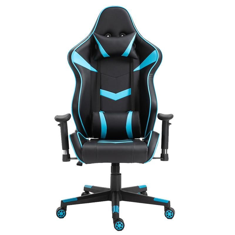 2022 New Leather Blue and Black Handsome Gaming Chair, Boys Favorite Latest Gaming Chair