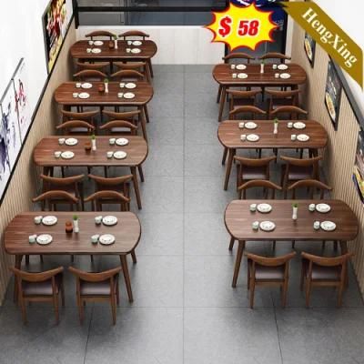 Factory Price Modern Design Square Wood Dining Table for Canteen