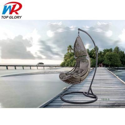 Good Quality Moon Hanging Chair Outdoor Rattan Swing Hanging Chair Patio