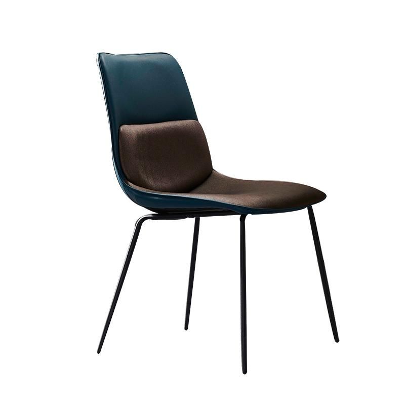 Wholesale China Backrest Design Steel Leather Dining Chairs