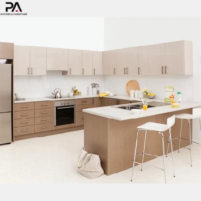 Foshan Manufacturer Wood Tones Kitchen Furniture