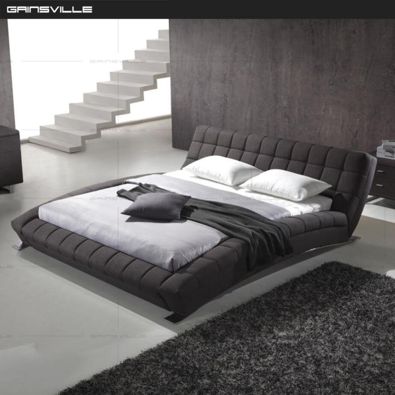 European Furniture Italy Bedroom Furniture Upholstered Bed King Bed Wall Bed Gc1697