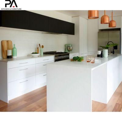 Two Tone Contemporary Frameless Kitchen Cabinet