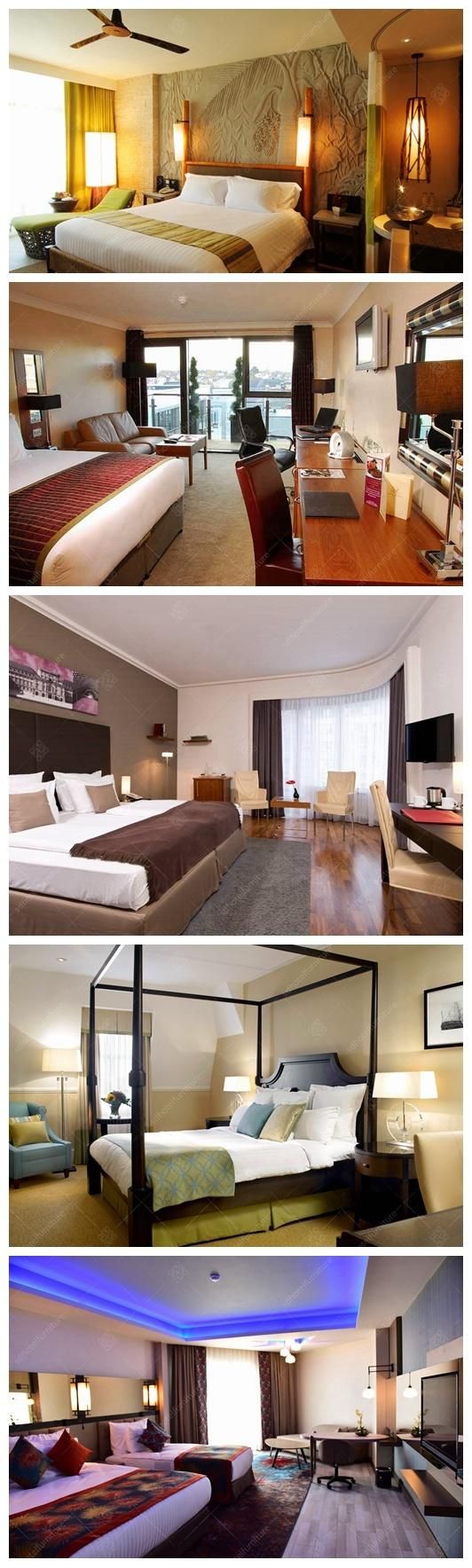 New Design Modern Style Holiday Hotel Bedroom Furniture Sets for Sale