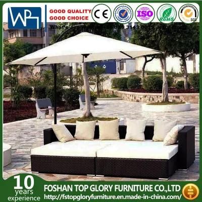 Garden Sun Lounge Patio Wicker Furniture Sets with Cushion