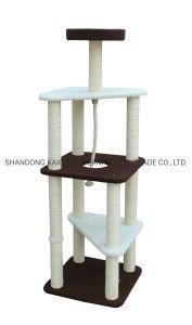 Fashionable Design Cat Furniture with Sisal and Fuax Lamb
