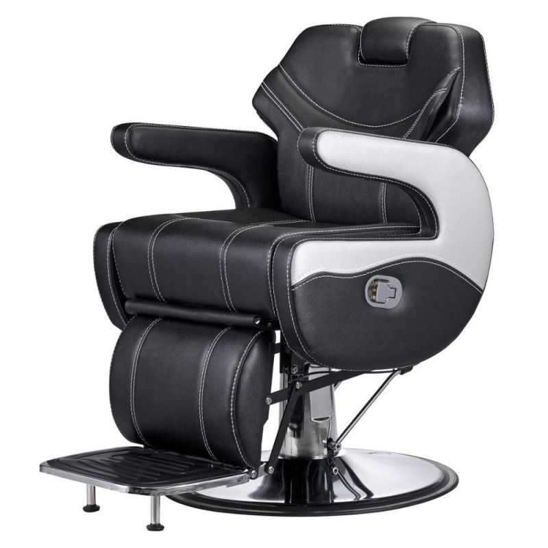 Hl-9290 Salon Barber Chair for Man or Woman with Stainless Steel Armrest and Aluminum Pedal
