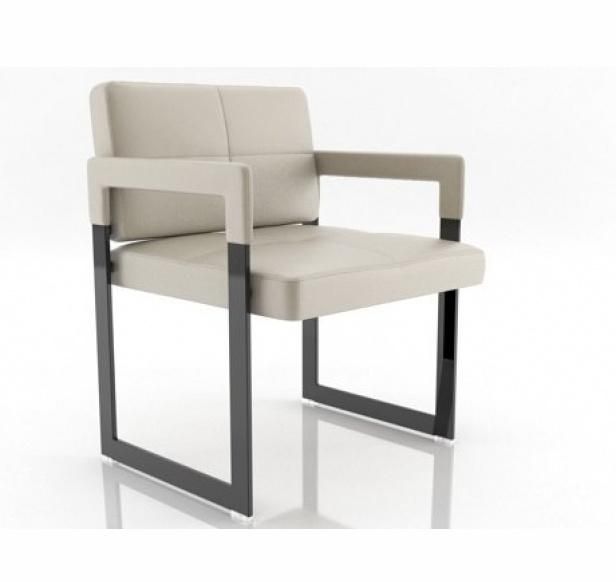 Aster Leather Dining Chair by Jean-Marie Massaud