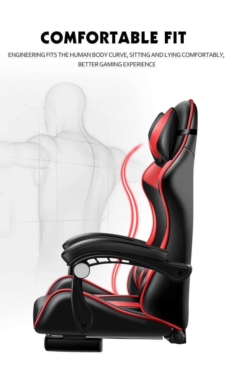 CE Approval Cheap Office Furniture Modern Chair Game Ergonomic Game Chair Massage Game Racing Footrest Chair