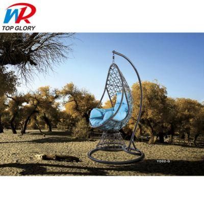 Factory Sale Leisure Wicker Garden Revolving Hanging Comfortable Swing Chair