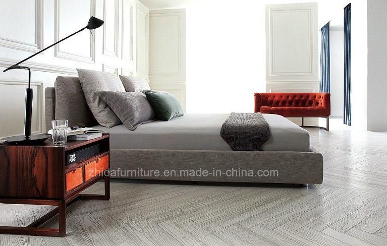 Modern Italian Leather Bed for Bedroom Use (MB1301)