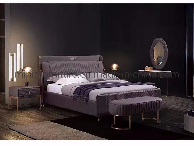 (MN-MB110) Chinese Bedroom Furniture Newest Modern Cheap Price Leather Bed