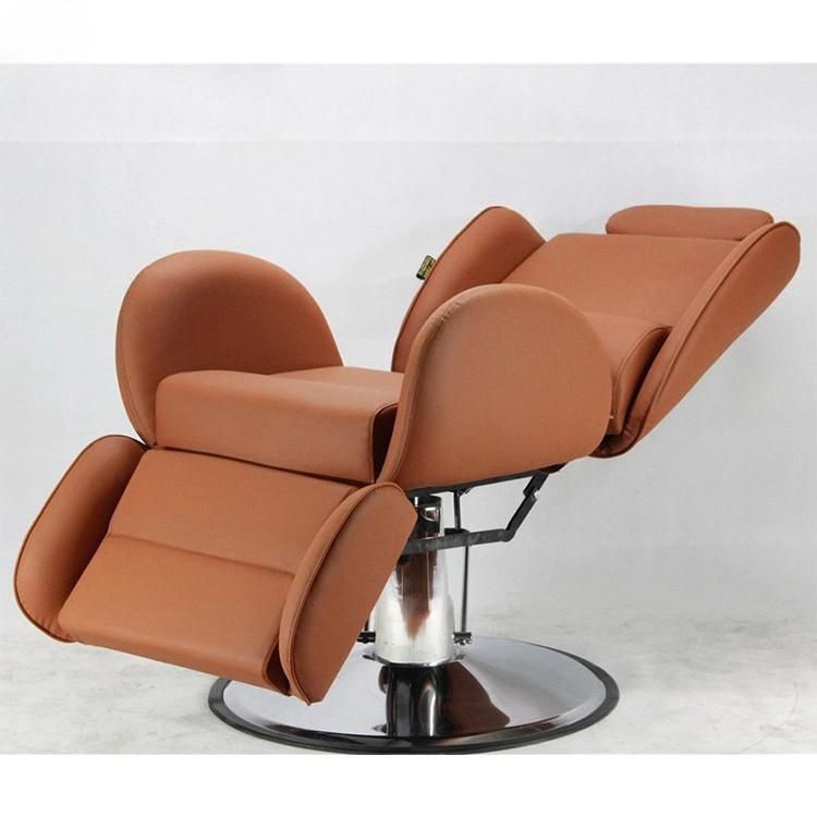 Hl-9266 Salon Barber Chair for Man or Woman with Stainless Steel Armrest and Aluminum Pedal