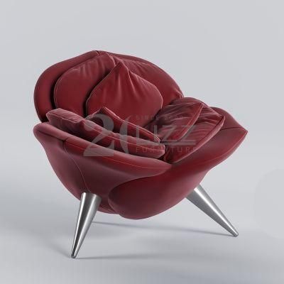 New Arrival Italian Original Design Home Furniture Modern Office Hotel Decor Living Room Rose Flower Chair