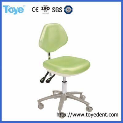 Dental Supply Clinic Doctor Chair Dentist Stool with PU and Real Leather