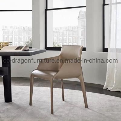 2021 Home Furniture Leisure Modern Leather Dining Chair with Arm