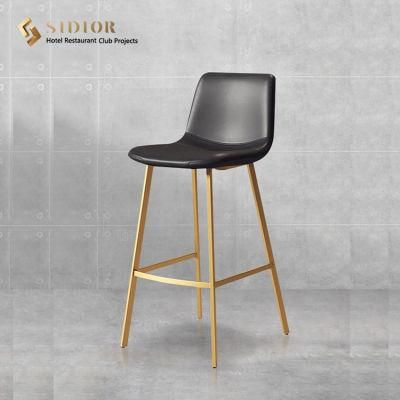 Modern Furniture Chair Fabric Upholstered Chair Wooden Stool Bar Chair for Sale