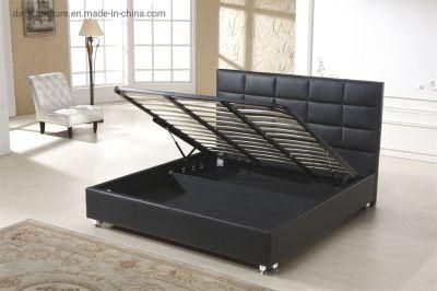 Platform Bed Upholstered PU Leather and High Density Foam Material