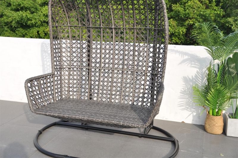 Modern Home Outdoor Furniture Garden Two-Seat Swing Chair