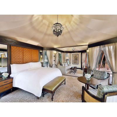 Foshan 5-Star Antique Design Hotel Bedroom Furniture King Size Bedroom Set for Sale