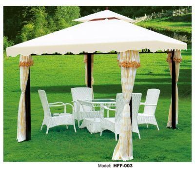 Factory Wholesale Aluminum Luxury Garden Metal Pergola Tent Patio Cover Canopy Outdoor Roof Pavilion Gazebo