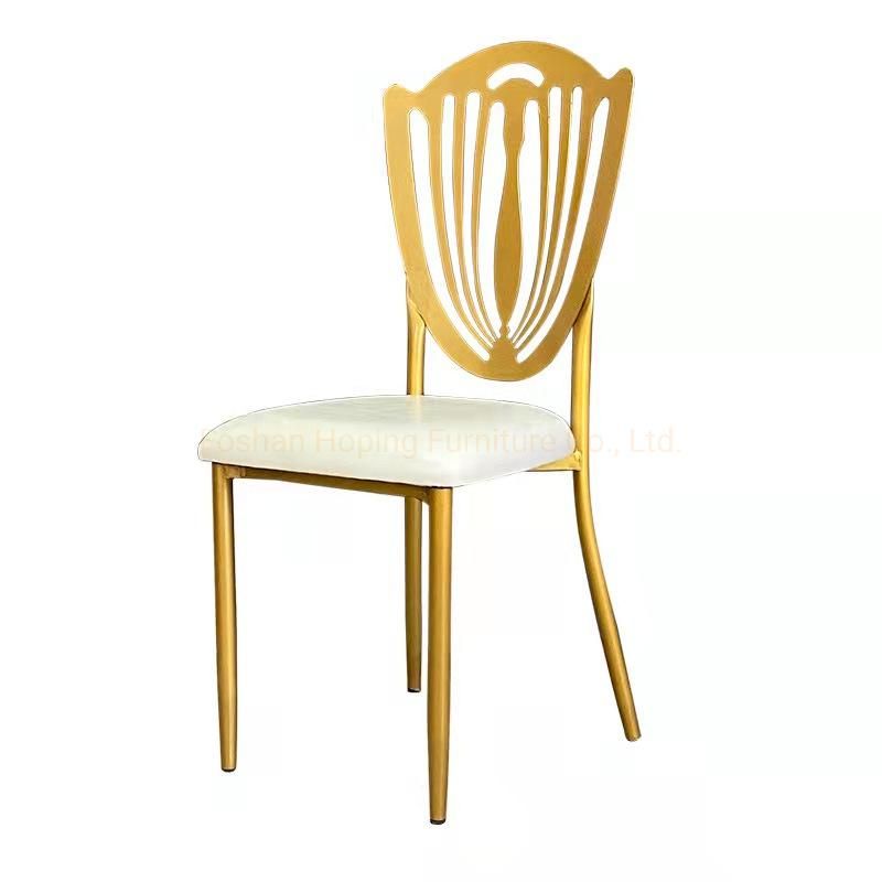 Hot Sale Clear Transparent Plastic Resin PC Event Wedding Furniture Chinese Steel Golden Dining Chair Party Table and Chairs for Events