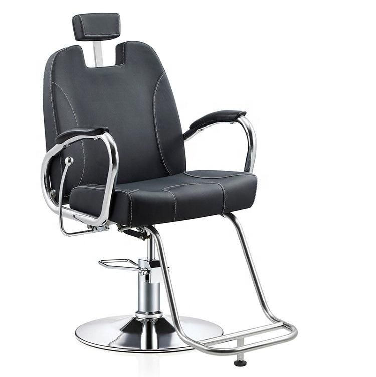 Hl-7248 Salon Barber Chair for Man or Woman with Stainless Steel Armrest and Aluminum Pedal