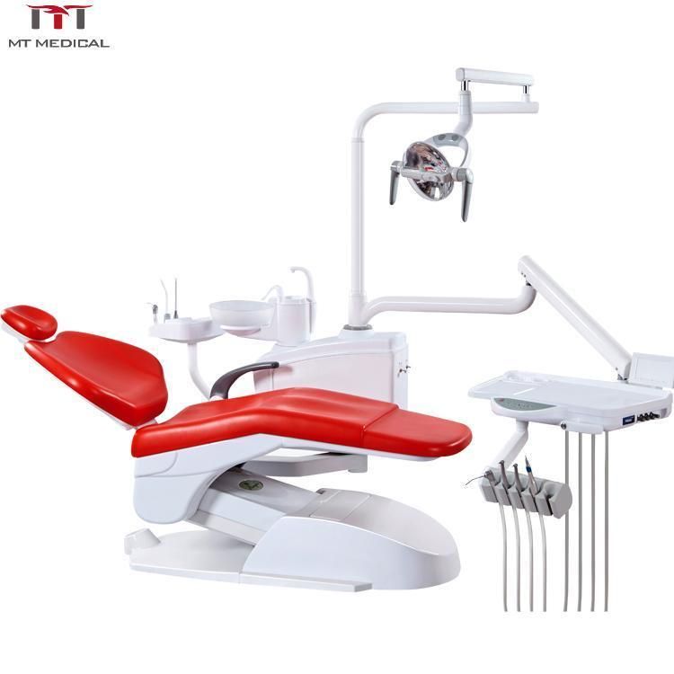 Mt Medical New Economic Wholesale Supplies China Portable Prosthodontics Leather LED Sillon Suntem Dental Unit Chair Aluminum Frame