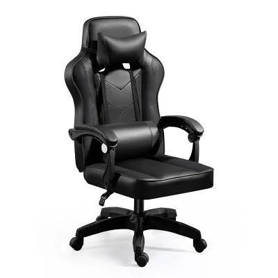 Factory Wholesale Leather Adjustable Reclining S LED Light Racer RGB Silla Gamer E-Sports Chair Gaming Chair with Footrest