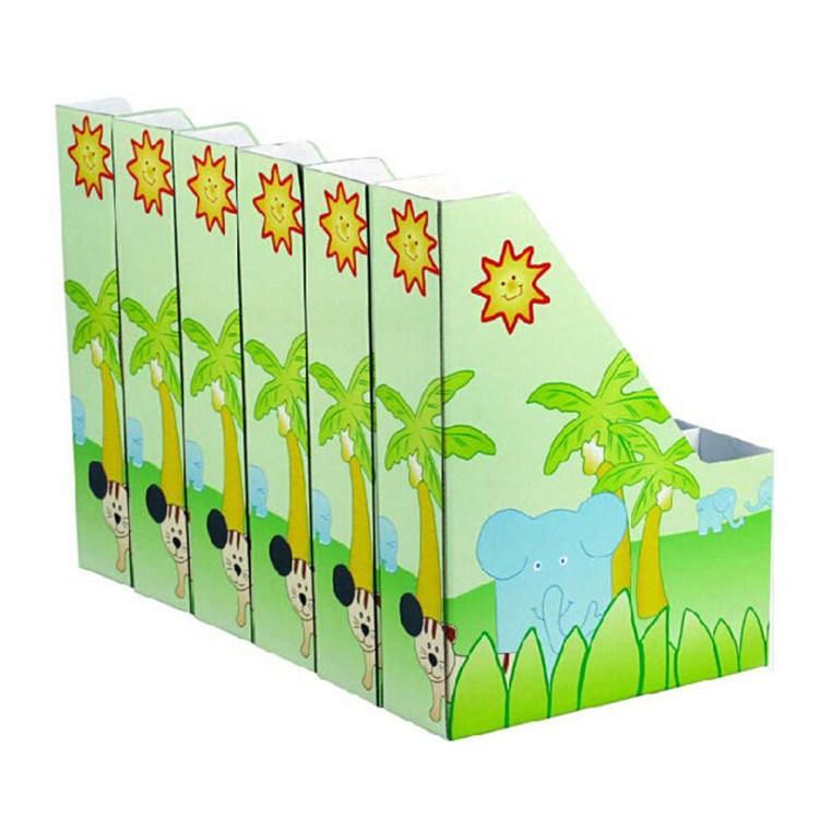 Custom Black Printing Storage Holders Desktop Stationery Office Paper Material and Magazine Stand File Holder