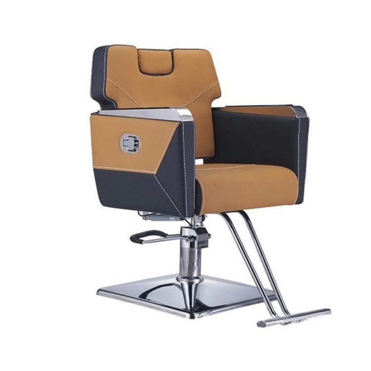 Hl-1182 Salon Barber Chair for Man or Woman with Stainless Steel Armrest and Aluminum Pedal