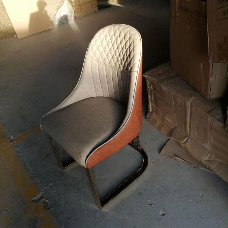 Wholesale Modern Minimalist Negotiation Hotel Leather Soft Bag Restaurant Chair