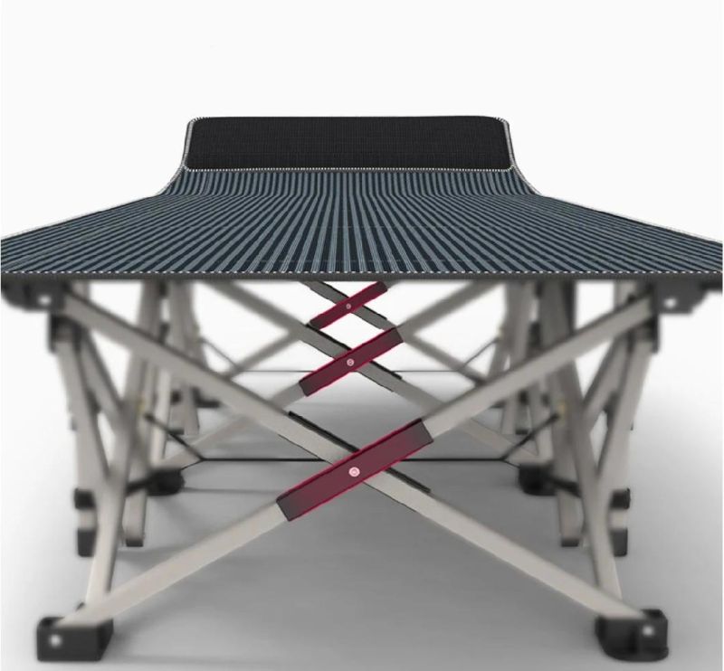 Top Selling Economic Single Metal Folding Bed for Outdoors