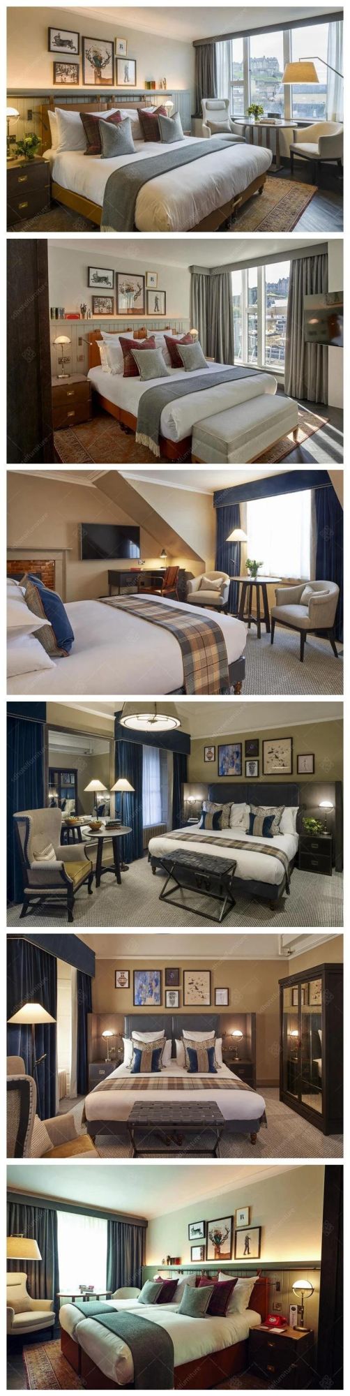 Luxury Style European Hotel Bedroom Furniture Sets for Sale