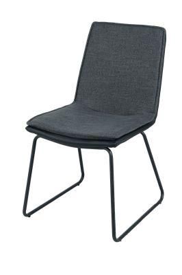 Modern Simple Design Restaurant Cafe Furniture Fabric PU Leather Dining Chair