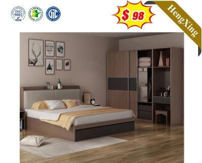 Single Bedroom Set Wooden Frame Bed Used for Home Furniture