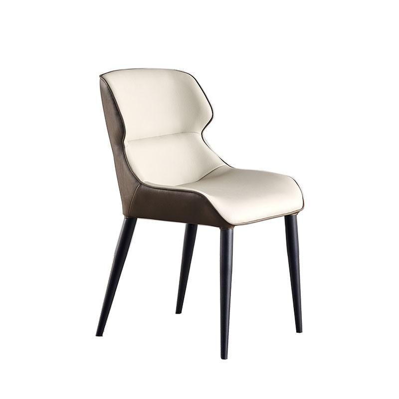 Modern China Wholesale Living Room Dinner Furniture Leather Steel Restaurant Dining Chairs