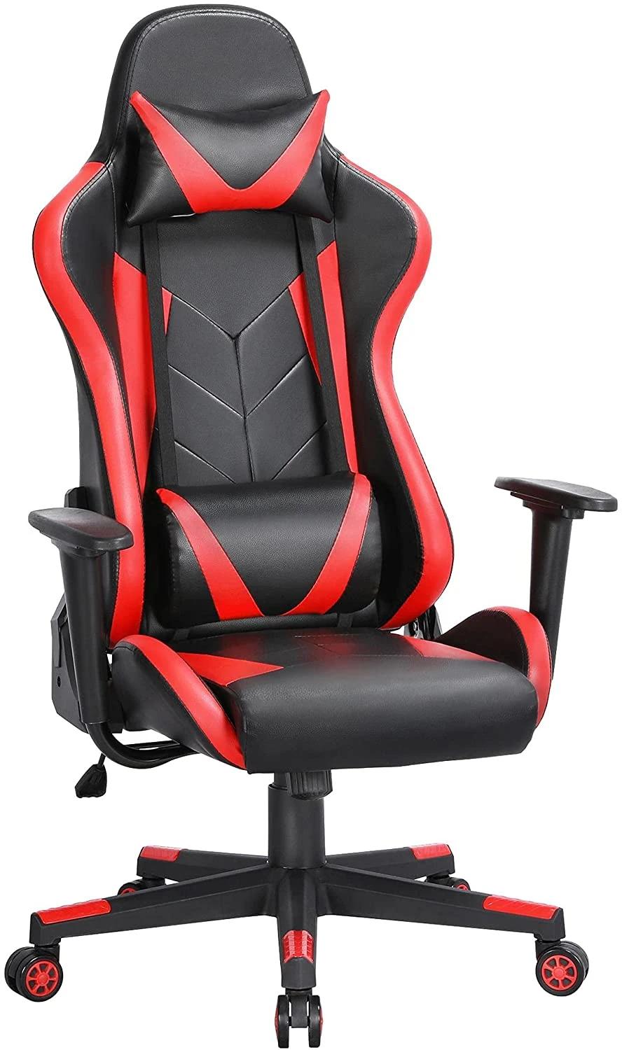 Custom China Black Red Wooden Framepu Leather Office Adult Ergonomic Racing Computer PC Gamer Gaming Chair for Sale