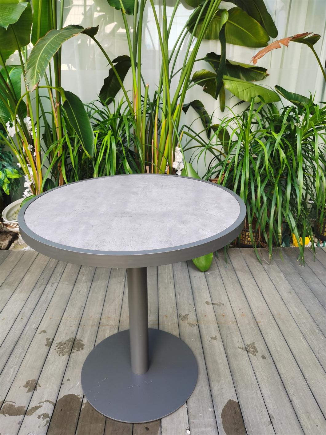 Outdoor New Style Wooden Garden Patio Outdoor Aluminum Coffee Table