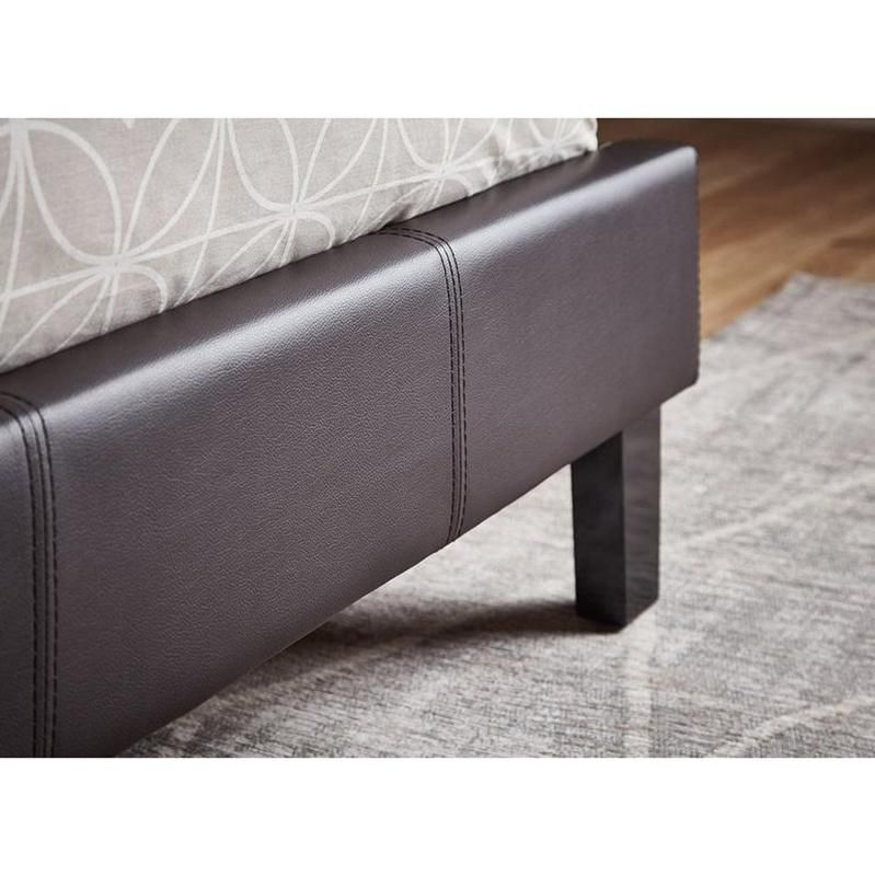 Modern Design Furniture Modern PU Leather Fabric Super King Size Bed Frame