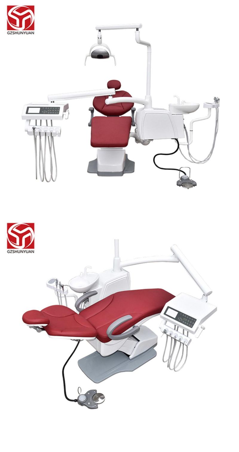 Soft Leather High Grade Digital Dental Unit Chair with Panoramic Viewer