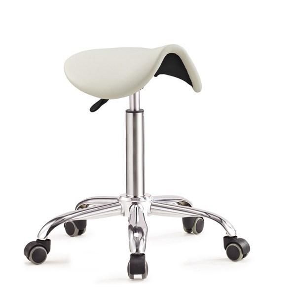 Simple Cheap Salon Saddle Stool Swivel Adjustable Hydraulic Beauty Stool Chair