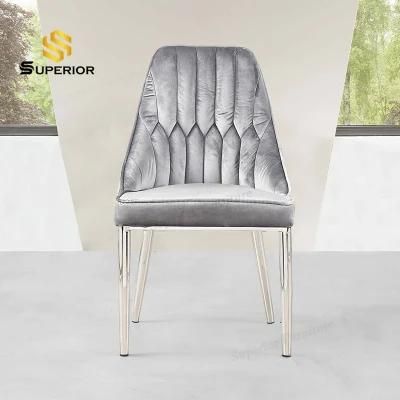 American Style Dining Room Furniture Steel Metal Legs Dining Chairs