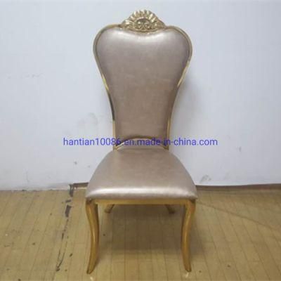 Round Leg Quality Assurance Luxury Decorative Stainless Steel Dining Chairs
