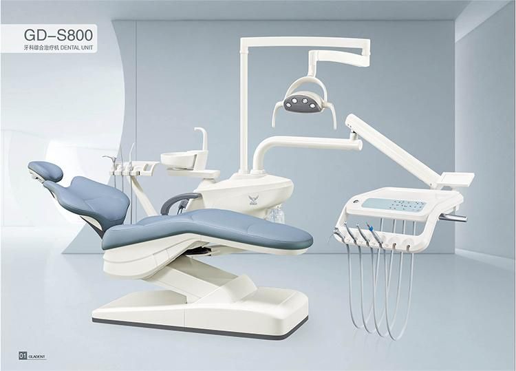 Wholesale Three Fold Type Dental Chair with Micro Fiber Leather Cushion