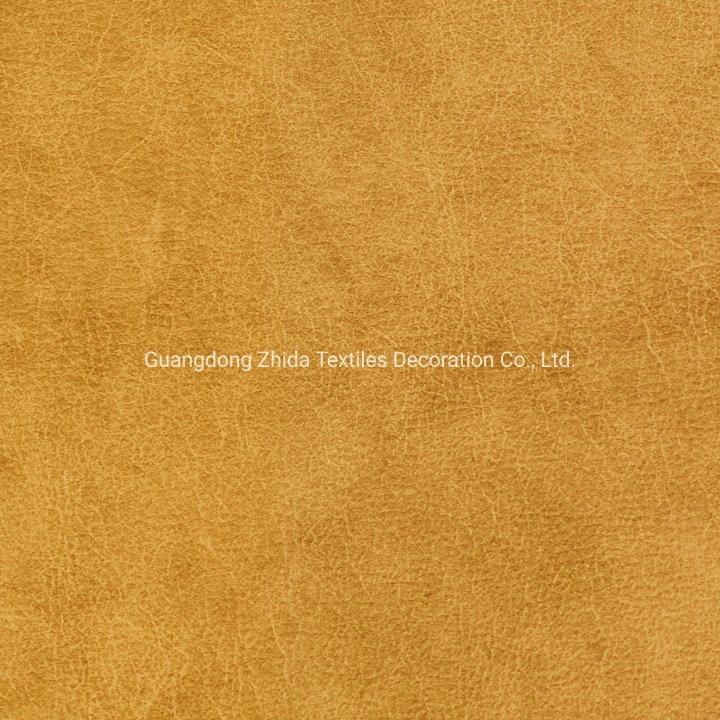 Crown Plaza Antiqued Wear-Resisting Durable Couch Fabric Upholstery Leather