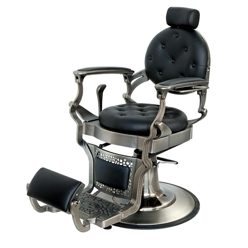 Hl-9257A 2021 Salon Barber Chair for Man or Woman with Stainless Steel Armrest and Aluminum Pedal