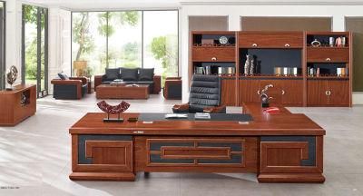 Hot Sale Antique Design Leather Pattern Executive Desk (FOH-B8H261)