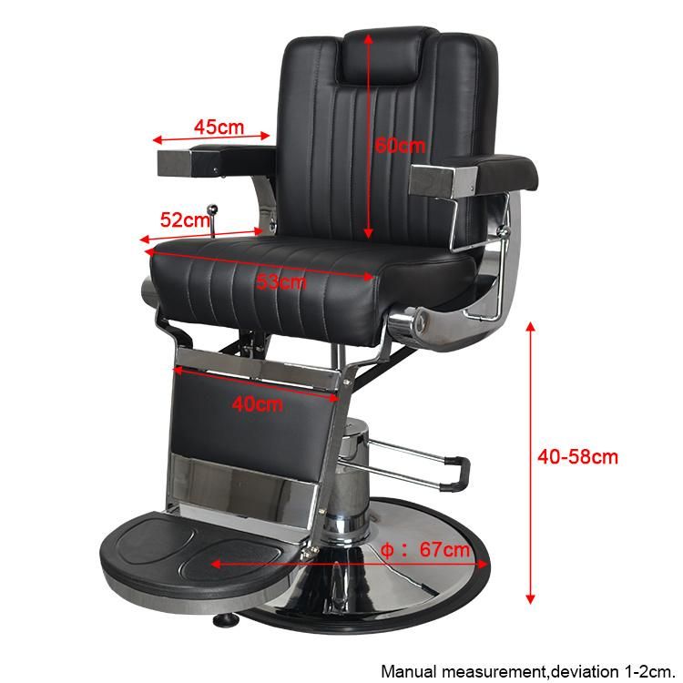 Hydraulic Whtie Barber Chair, Factory Outlet Salon Furniture Equipment